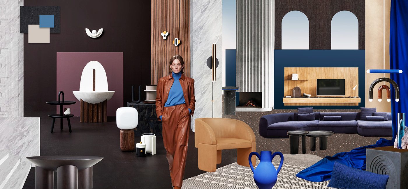 Mood All eyes on brown & blue - Trend Compass