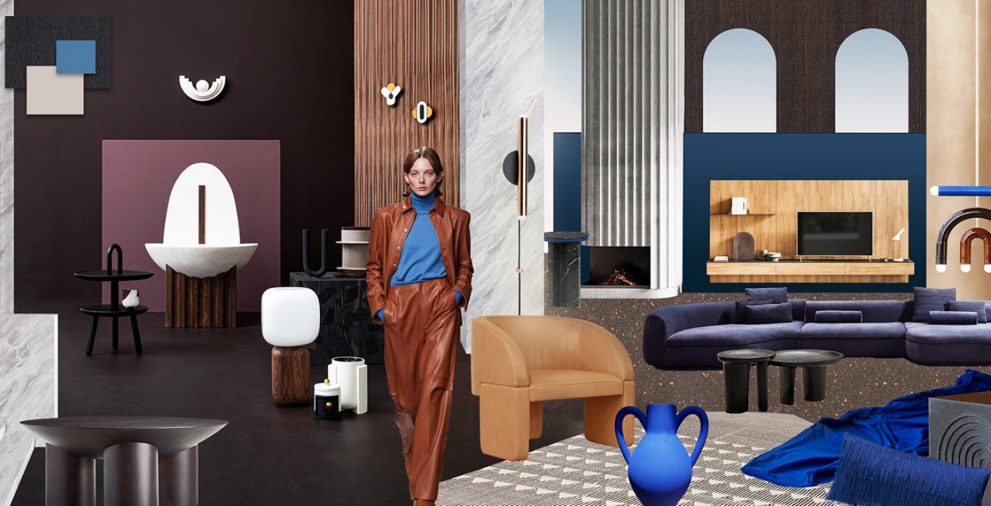 Mood All eyes on brown & blue - Trend Compass
